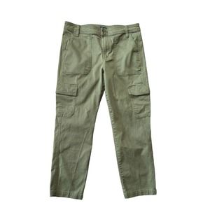 J. Crew Factory Olive Cropped Cargo Pants